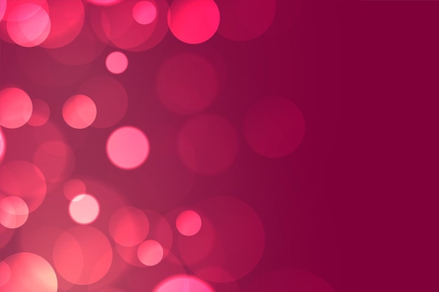 Free vector nice pink bokeh background with light effect