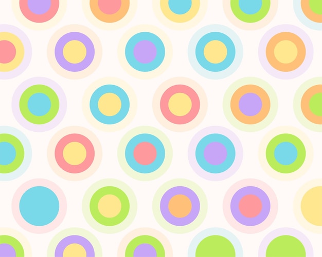 Free vector nice polka dotted pattern colorful background