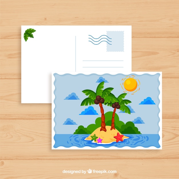 nice postal card from a trip