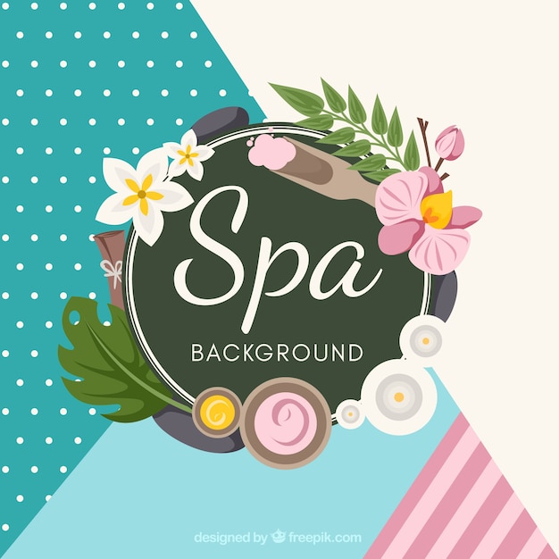 Free vector nice spa background