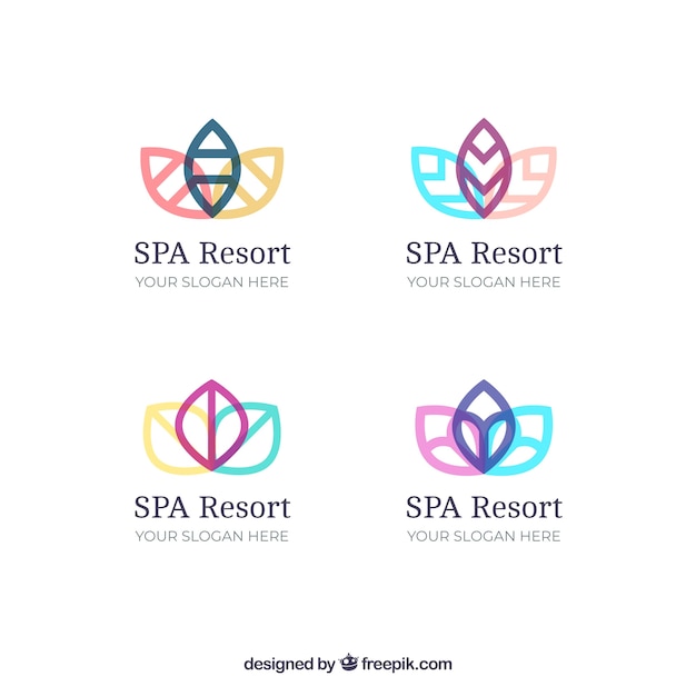 Nice spa logotype templates