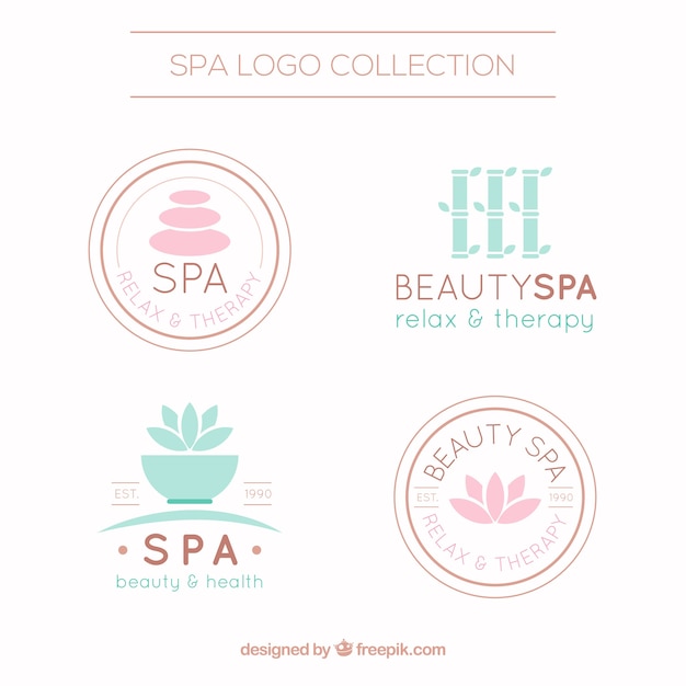 Nice spa logotype templates