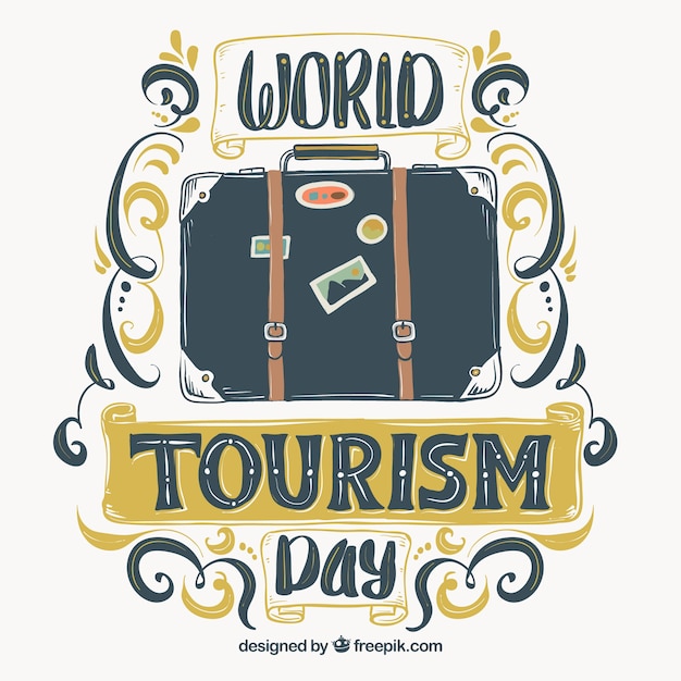 Nice suitcase for the world tourism day