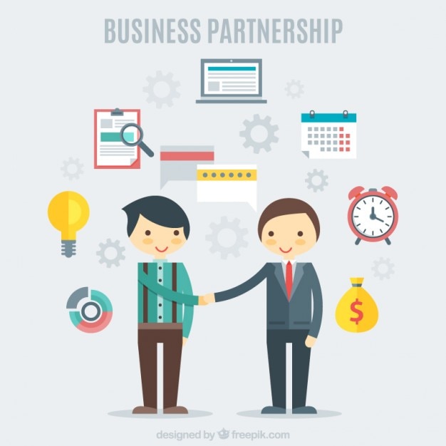 Nice teamwork with business elements