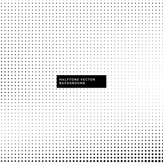 Free vector nice white background with black halftone dots