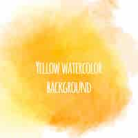 Free vector nice yellow watercolor background