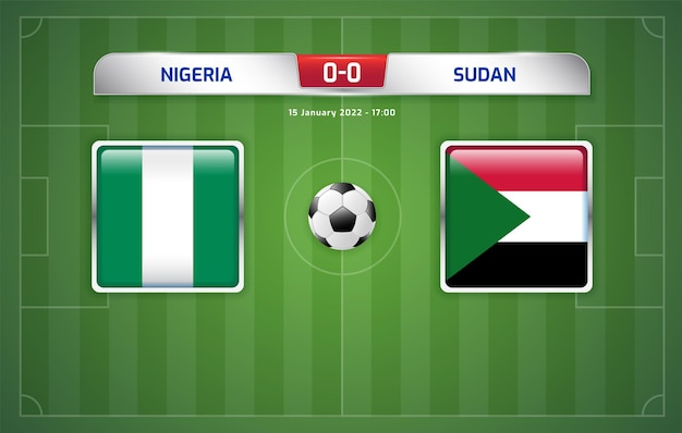 Nigeria vs sudan scoreboard broadcast sport soccer football africa tournament 2021 group d
