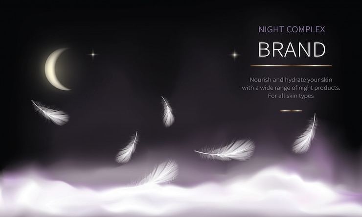 無料Vector 化粧品のための夜の背景