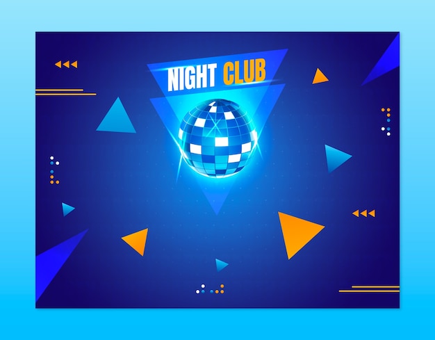 Night club party photocall template