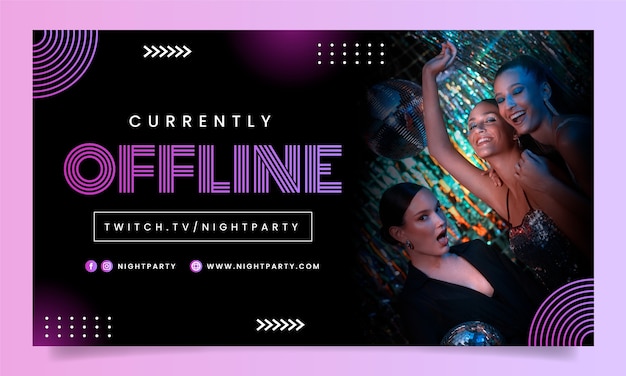 Night party twitch background