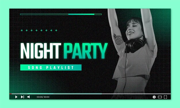 Night party youtube thumbnail