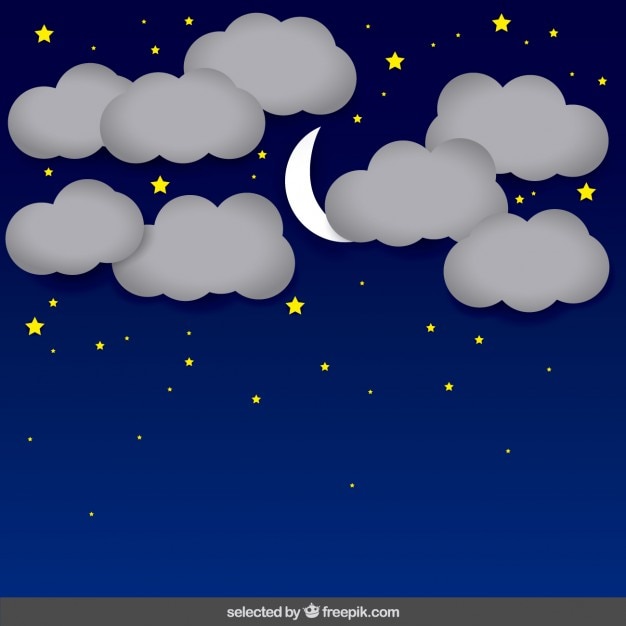 Free Vector | Night sky background