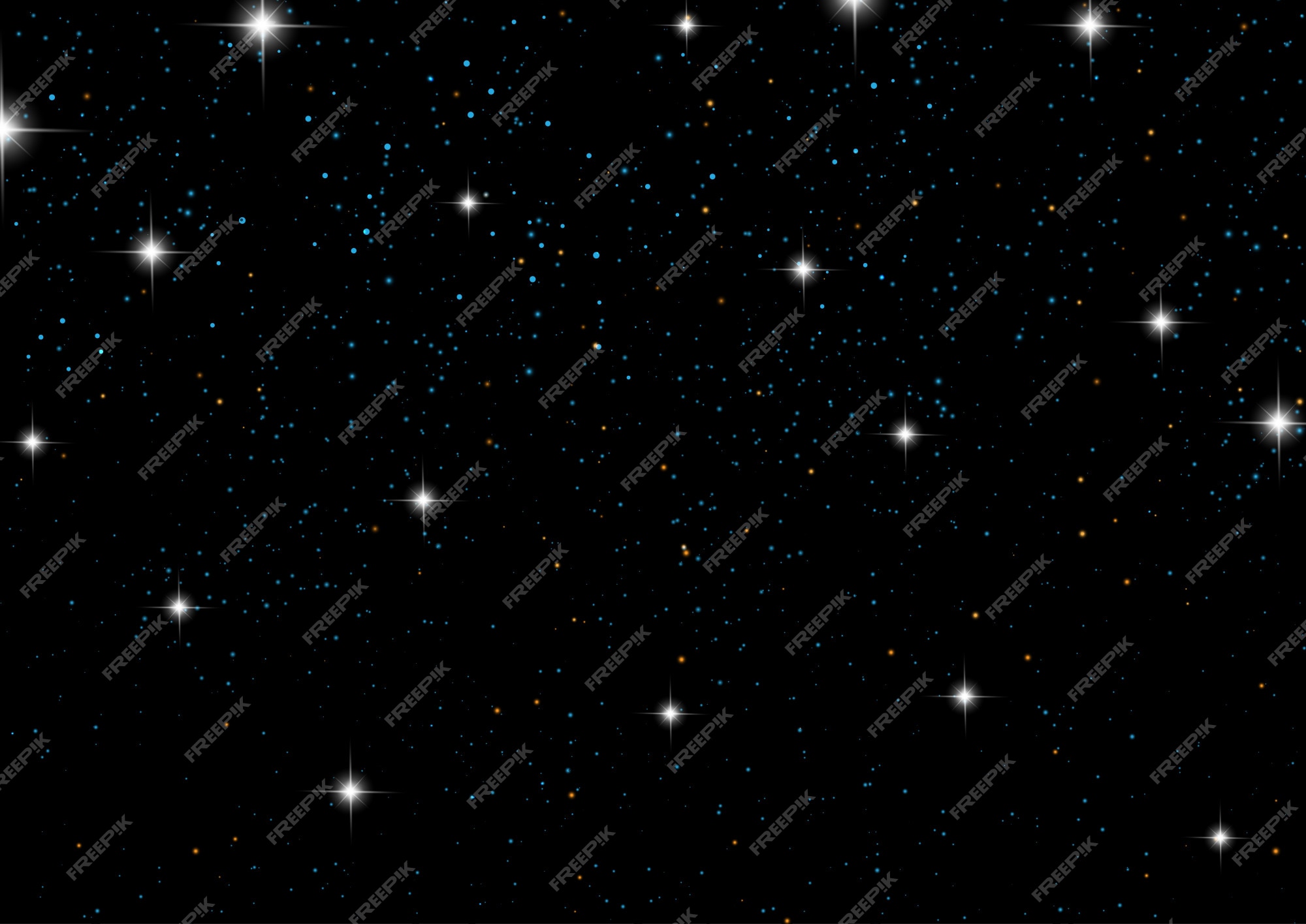 black star space background