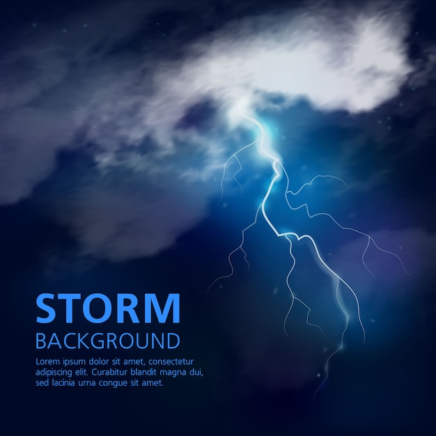 Night Storm Background