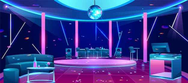 Free vector nightclub dance floor illustration