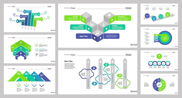 Nine Finance Slide Templates Set