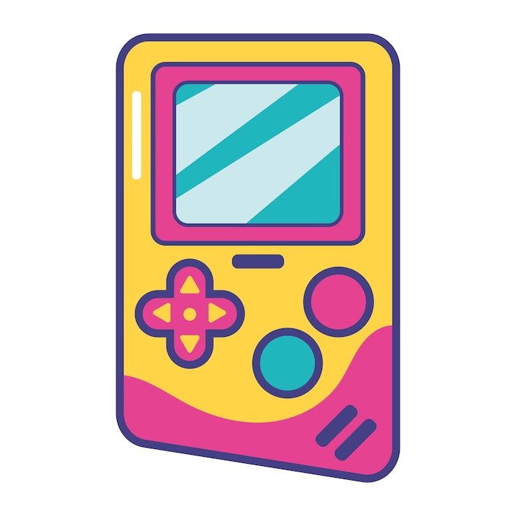 Free Vector nineties pop art style game