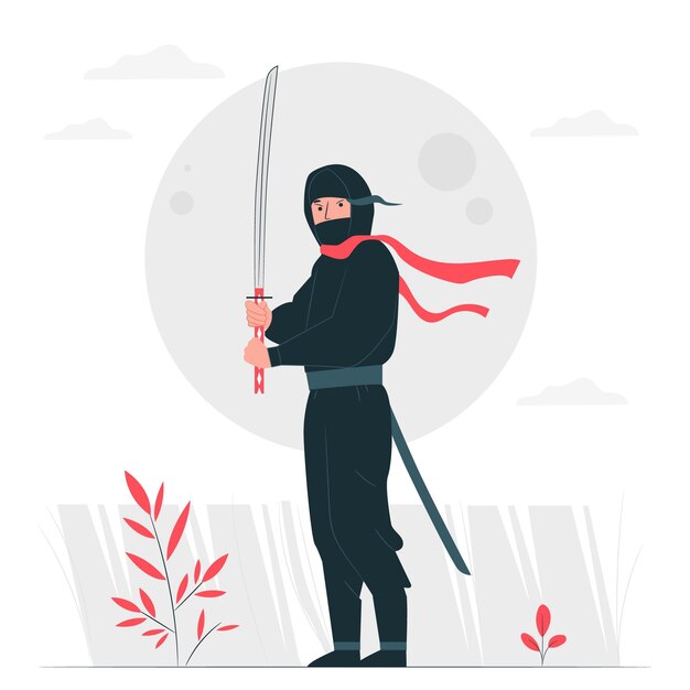 Ninja concept illustration