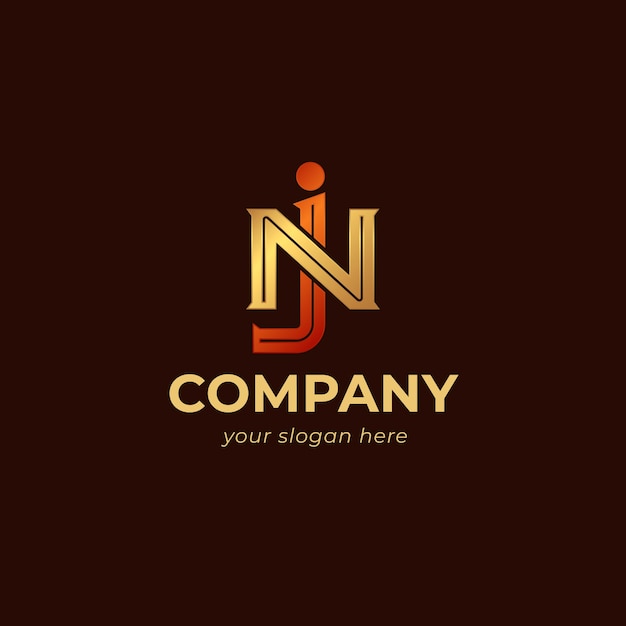 Free vector nj logo template