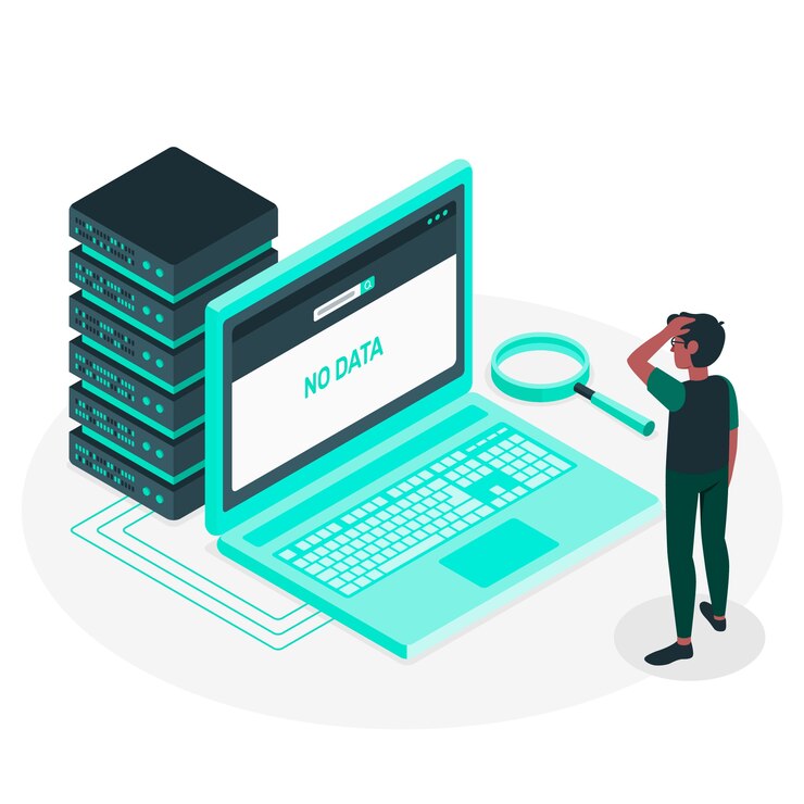 Free Vector no data concept illustration