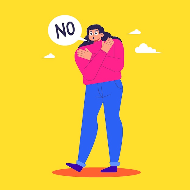 Free vector no means no concept