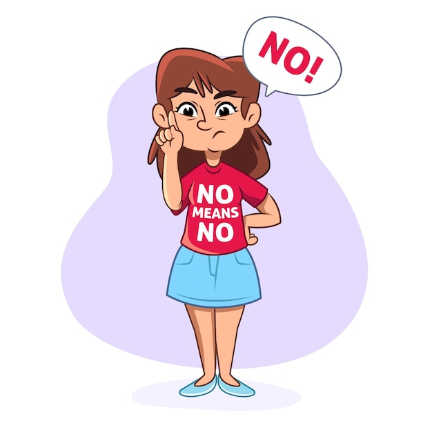 Free vector no means no concept