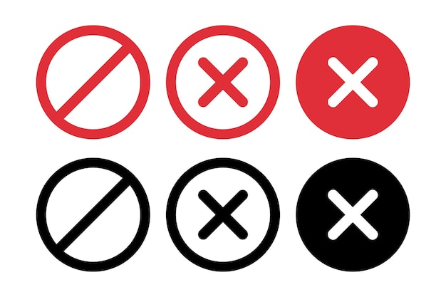 Free vector no signs circles