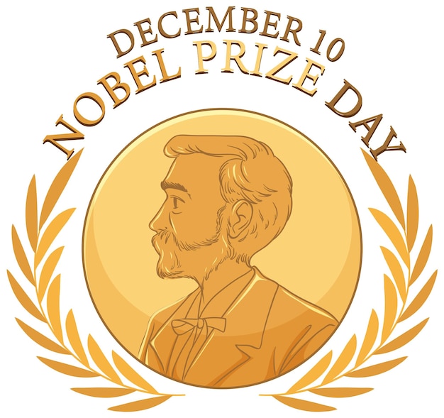 Free Vector Nobel prize day banner design