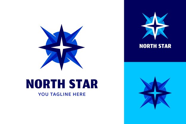 North star logo template