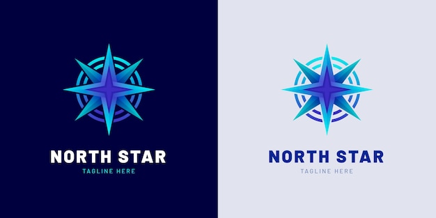 North star logo template