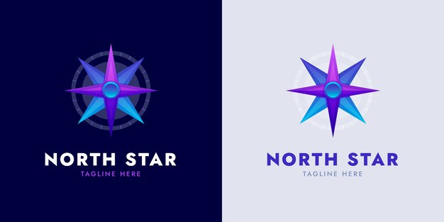 North star logo template