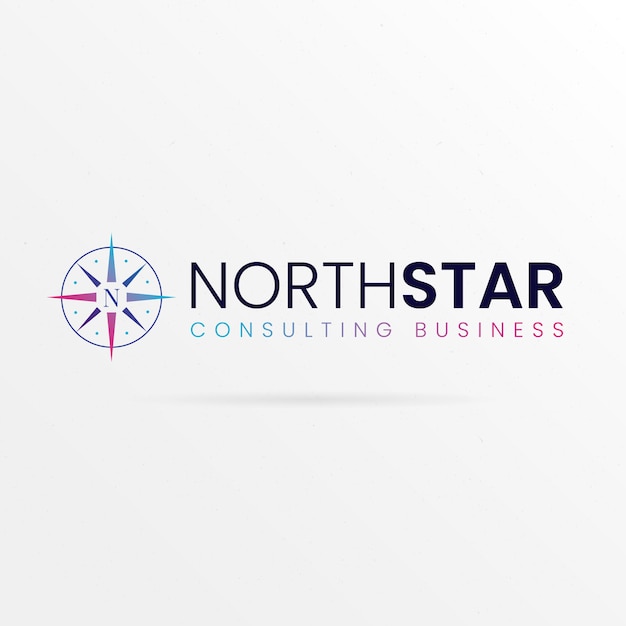 Free vector north star logo template