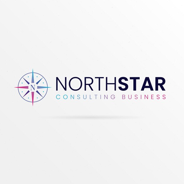 North star logo template