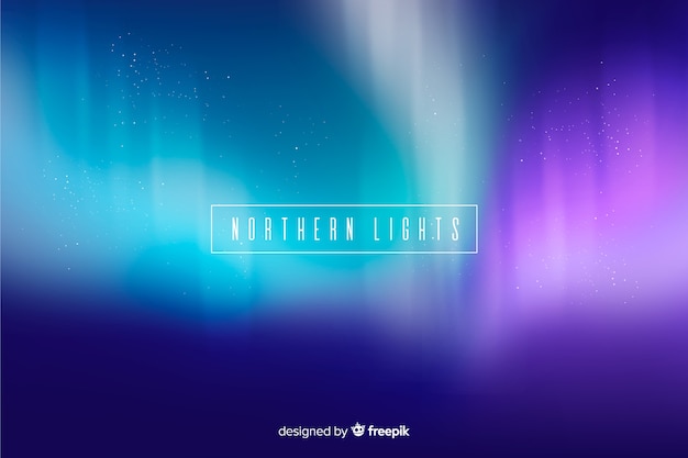 Free vector northern background with light waves