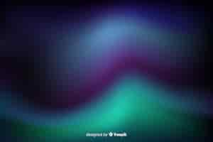 Free vector northern lights background with blurred coloured lines