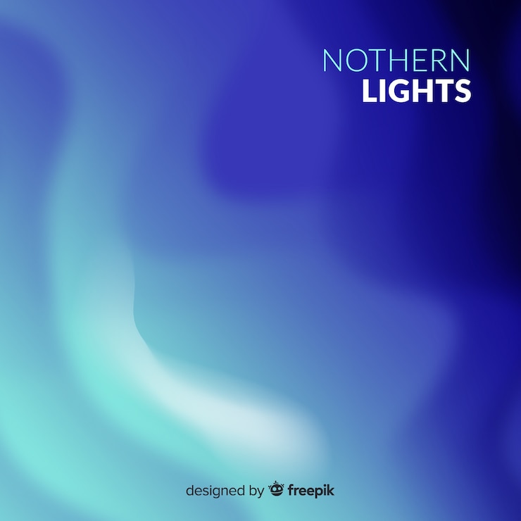 Free Vector northern lights background