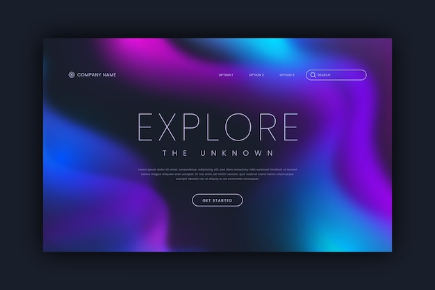 Northern lights landing page