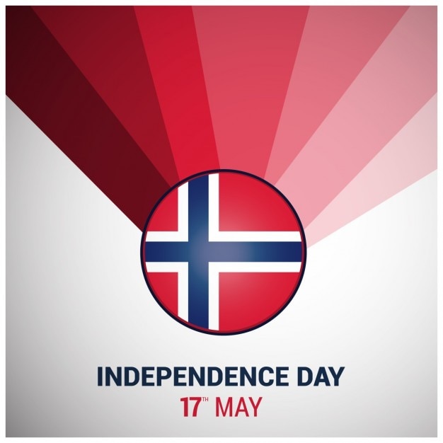 Vettore gratuito norvegia day background