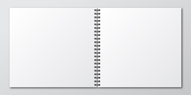 Download Premium Vector Notebook Mockup Of Paper Notebook Template Of Notebook PSD Mockup Templates