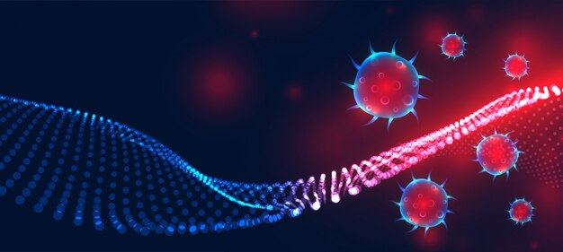 Il nuovo coronavirus covid-19 ha diffuso il design del banner