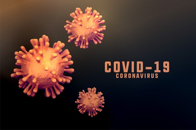 바이러스 세포와 함께 새로운 코로나 바이러스 발생 배경