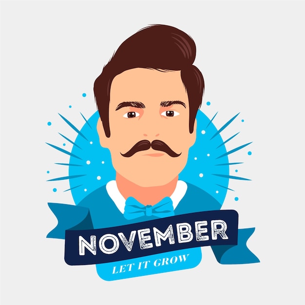 November concept in flat design