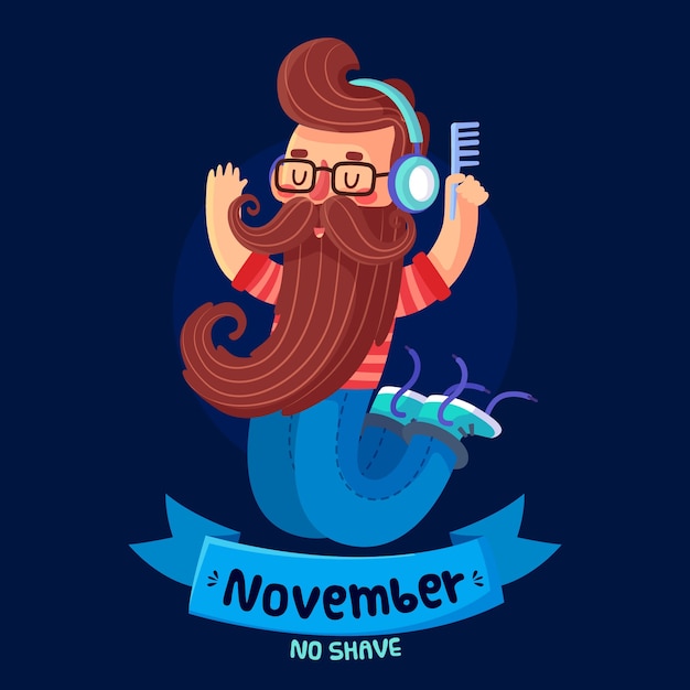 November concept in flat design