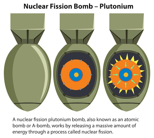 Free vector nuclear fission bomb plutonium