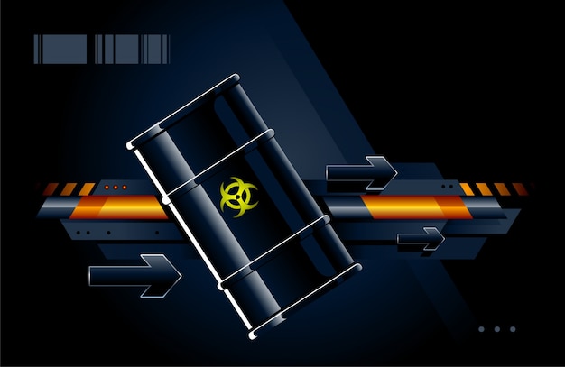 nuclear waste background