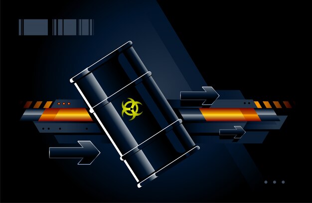 nuclear waste background