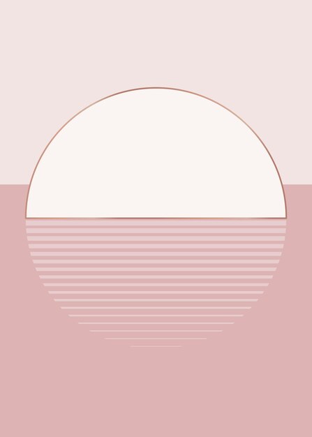 Nude pink sunset background vector aesthetic