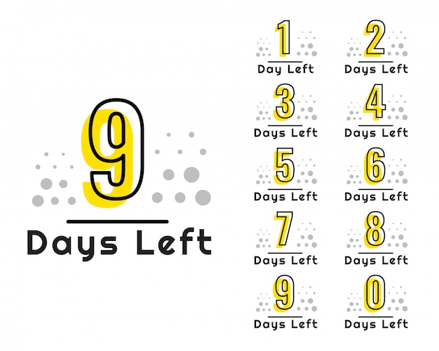 Number of days left countdown timer