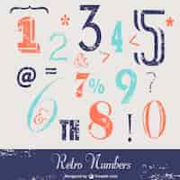 Free vector numbers collection