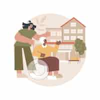 Free vector nursing home abstract concept illustration